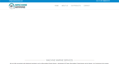 Desktop Screenshot of machinemarine.com